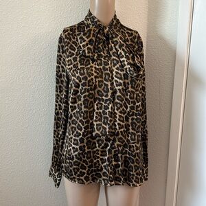 Michael Kors Leopard Blouse